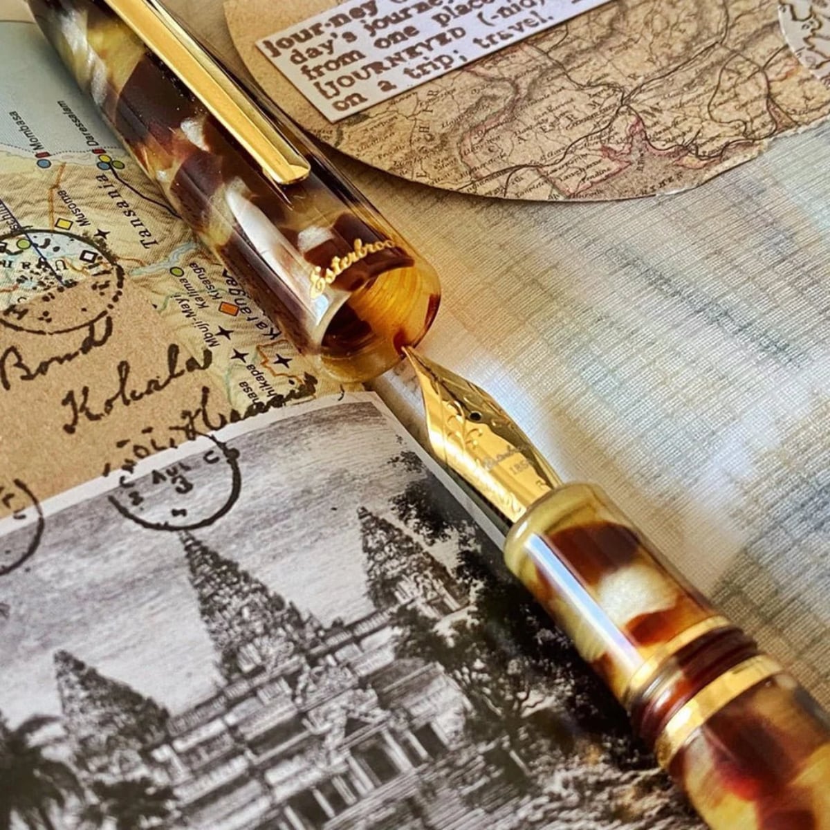 Esterbrook Estie Tortoise GT Fountain Pen - Detail foto