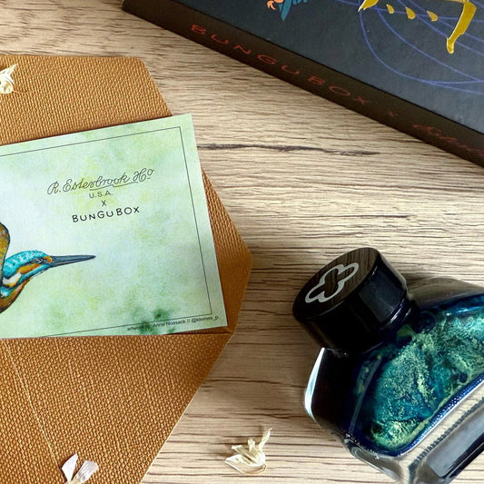 Esterbrook Ink Bottle - Kingfisher BUNGU BOX [Limited Edition] [PRE-ORDER]