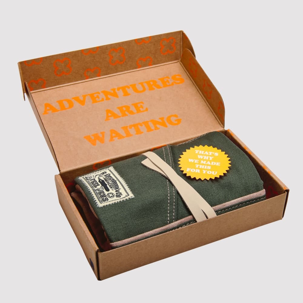 Esterbrook Pen Roll - Army Green - Etui in Geschenkverpakking