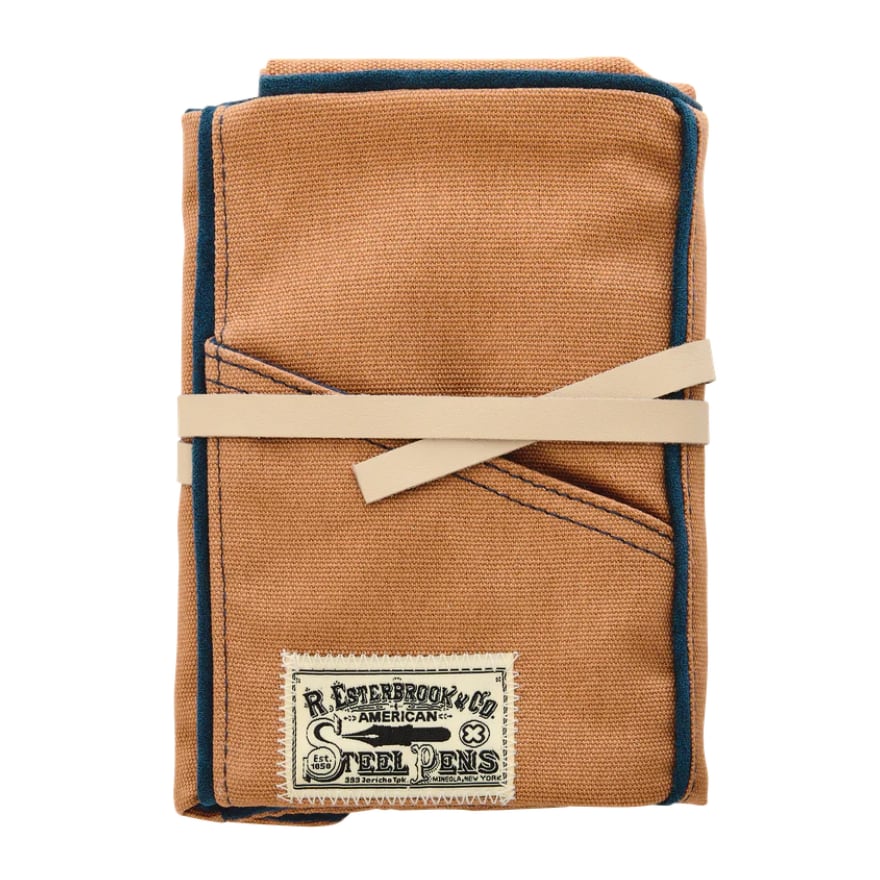 Esterbrook Pen Roll - Tan - Op een witte achtergrond