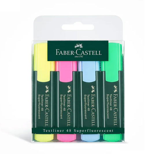 Faber-Castell Textliner 48 Neon markers 4-delig etui