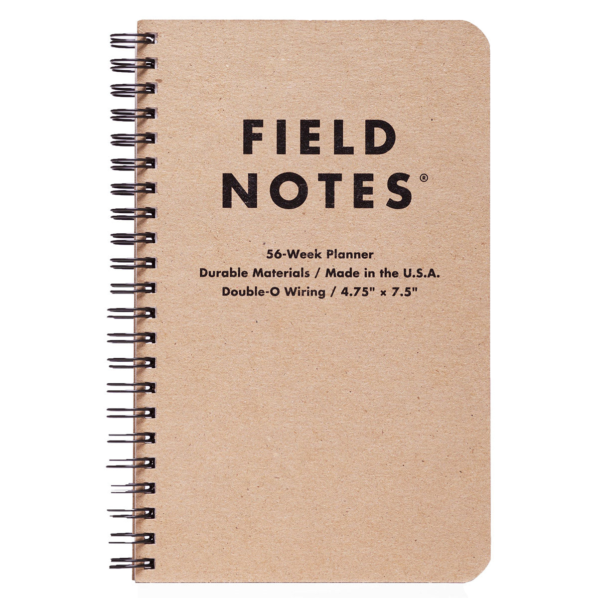 Field Notes 56-Week Planner met zwarte omslag en ringbinding