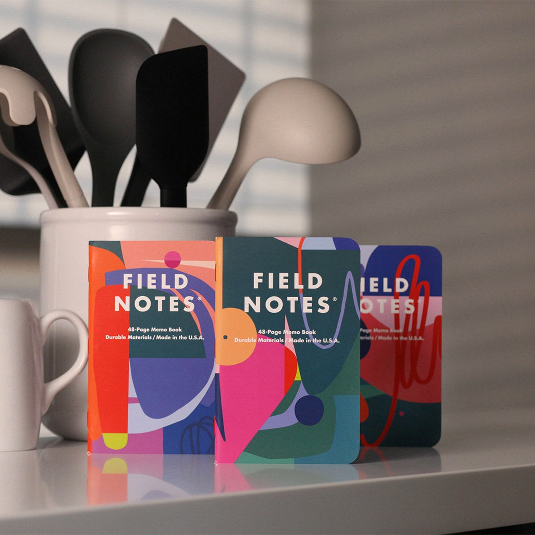 Field Notes Flora Limited Edition notitieboekje met kleurrijke, abstracte omslagontwerpen