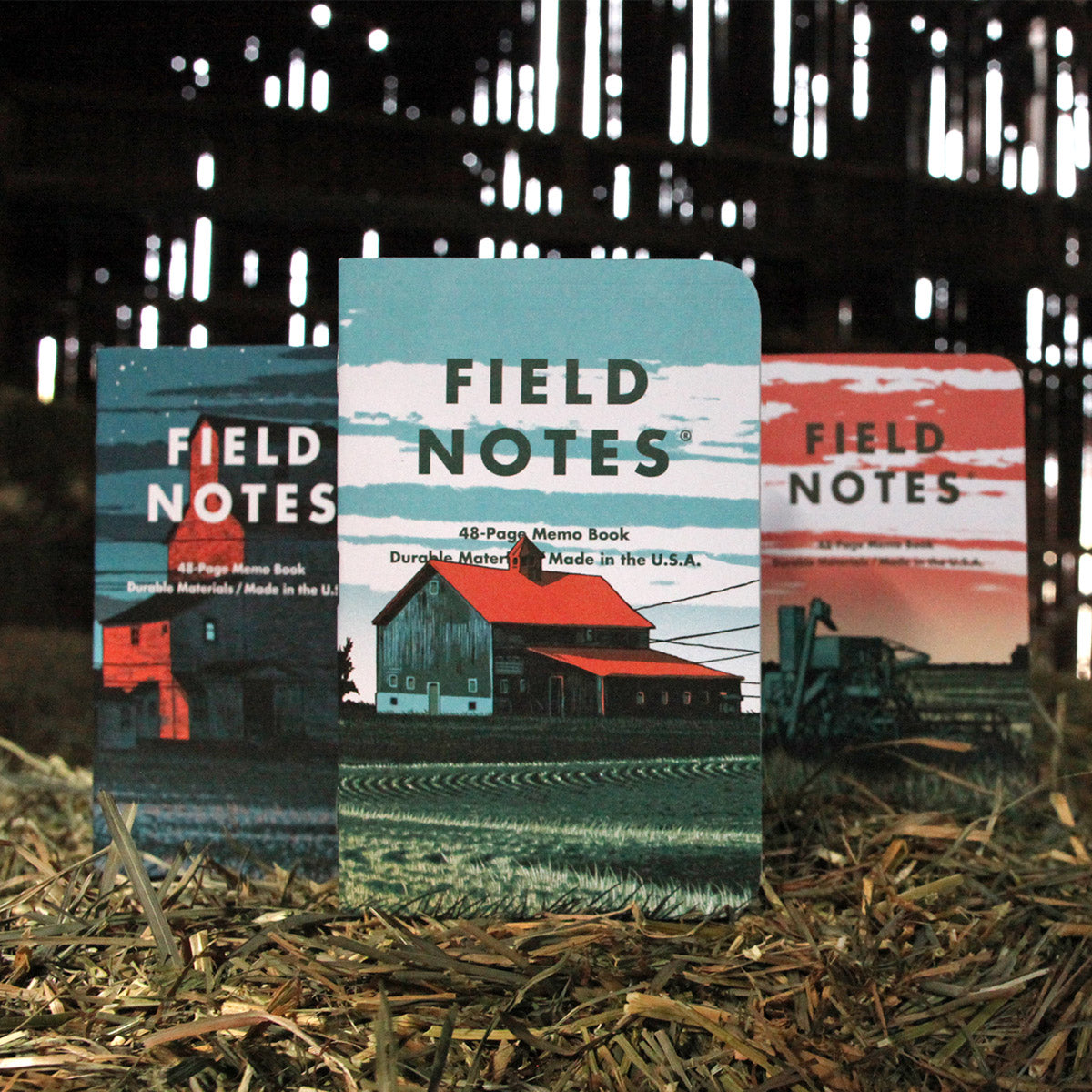 Field Notes Heartland Limited Edition notitieboekje met panoramische boerderij-illustratie