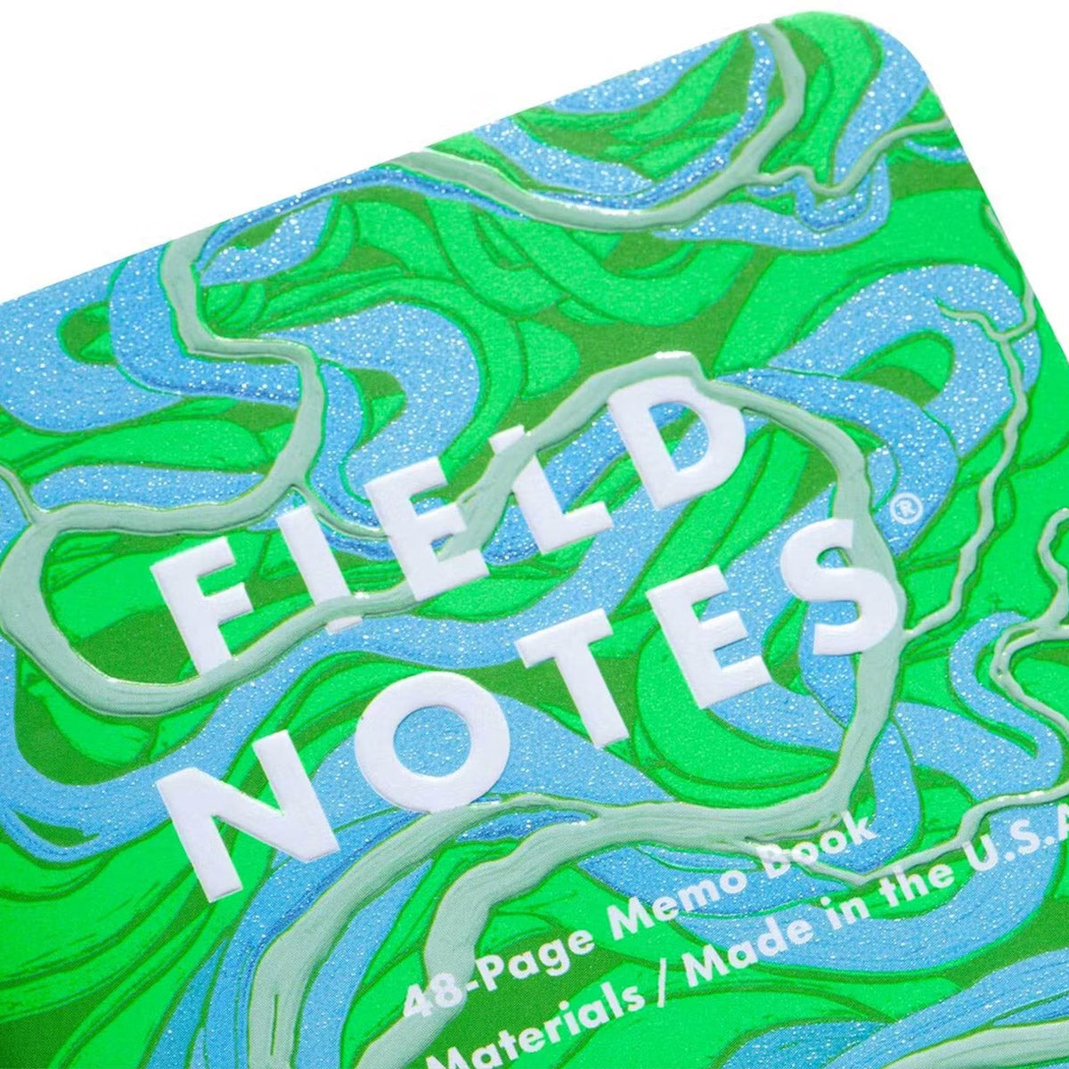 Field Notes Is a River Alive Graph Notitieboek - 3-Pack - Details van de voorkant
