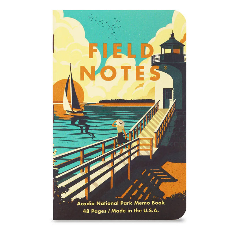Field Notes National Parks Serie A notitieboekjes – Yosemite, Zion en Acadia illustraties