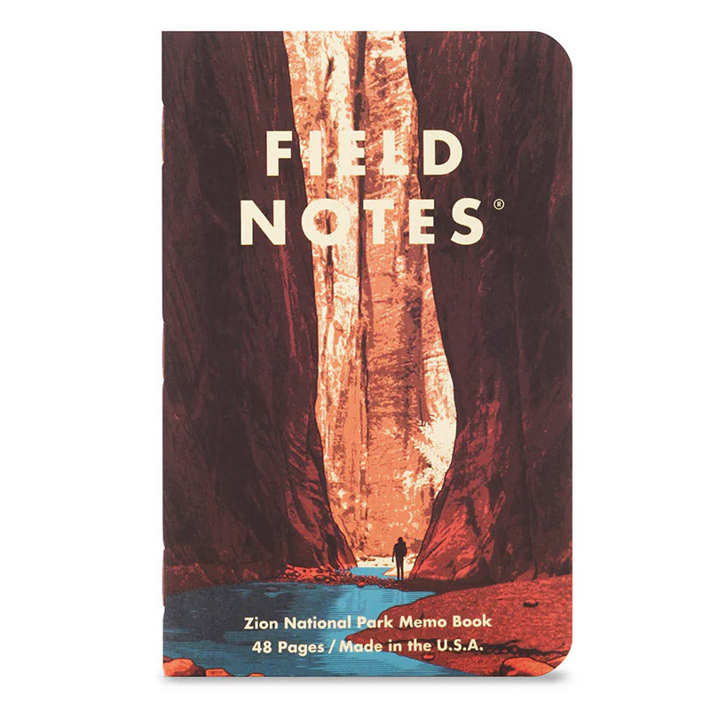 Field Notes National Parks Serie A notitieboekjes – Yosemite, Zion en Acadia illustraties