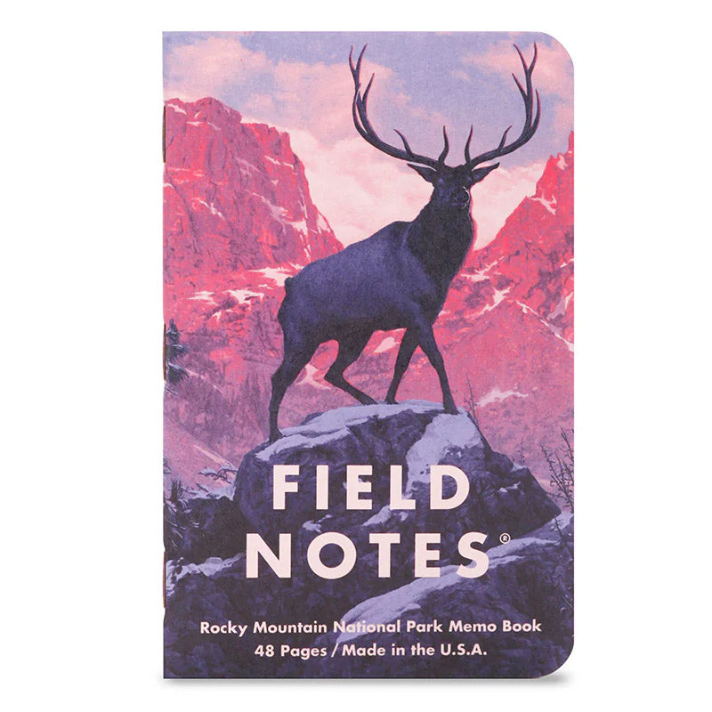 Field Notes National Parks Serie C – Rocky Mountain, Great Smoky Mountains en Yellowstone design