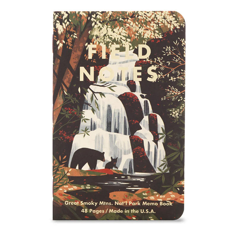 Field Notes National Parks Serie C – Rocky Mountain, Great Smoky Mountains en Yellowstone design