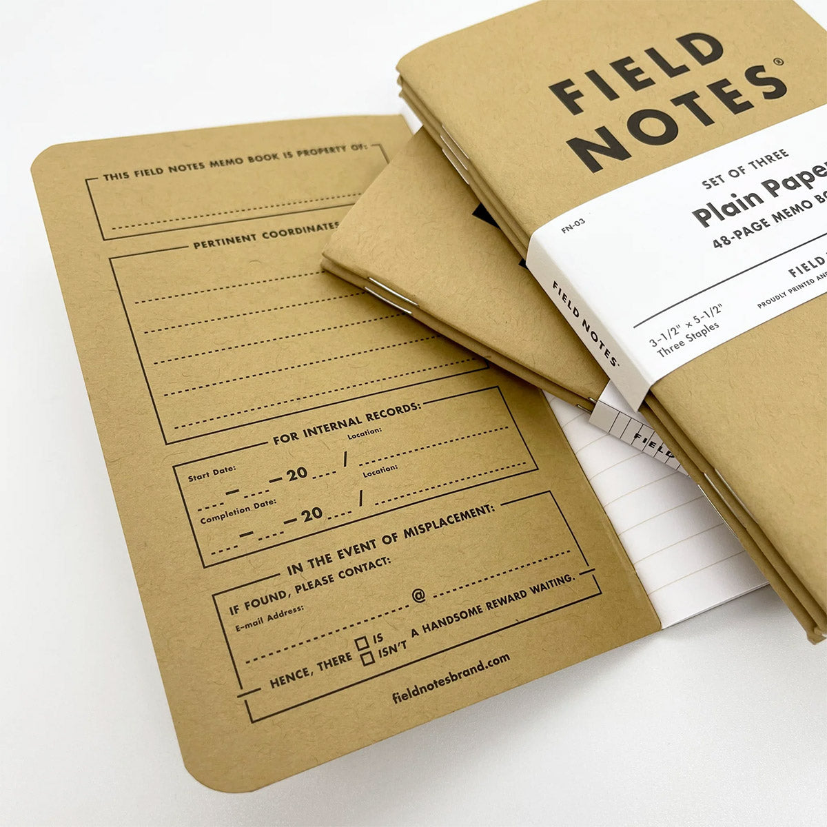 Field Notes Original Kraft Ruled Notitieboek - 3-Pack