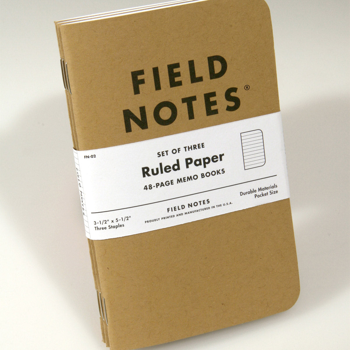 Field Notes Original Kraft Ruled Notitieboek - 3-Pack