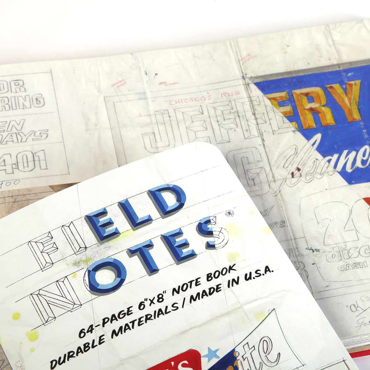Field Notes 'The Chicago Look' Limited Edition notitieboekje met vintage signpainting ontwerp