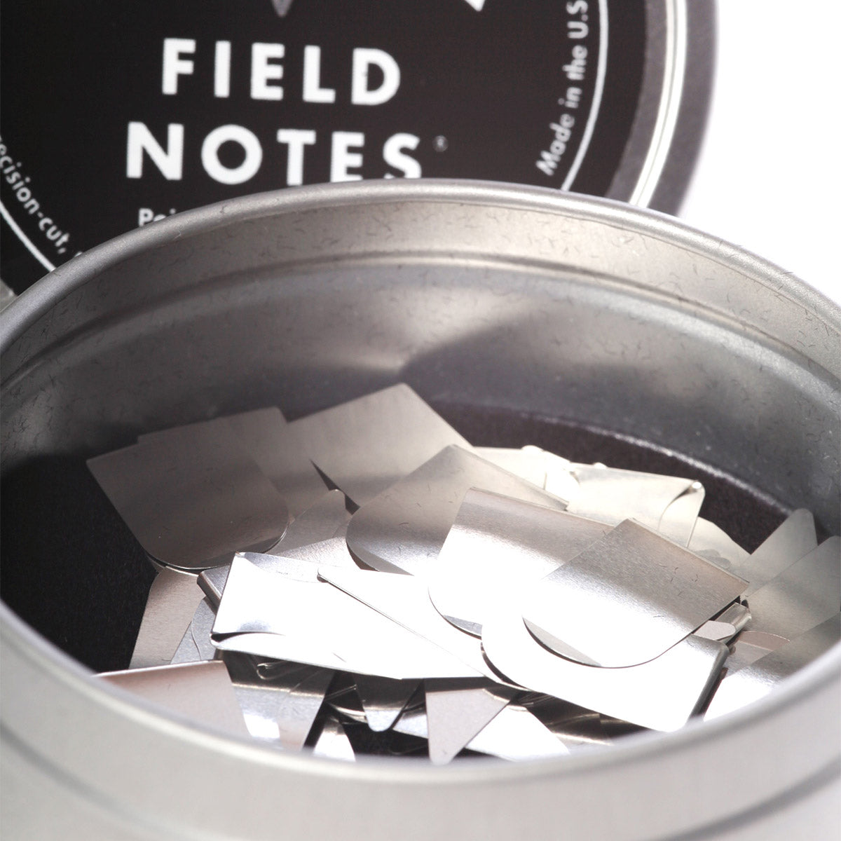Field Notes Tin-O-Darts – set van 30 roestvrijstalen bladwijzers in compact blikje