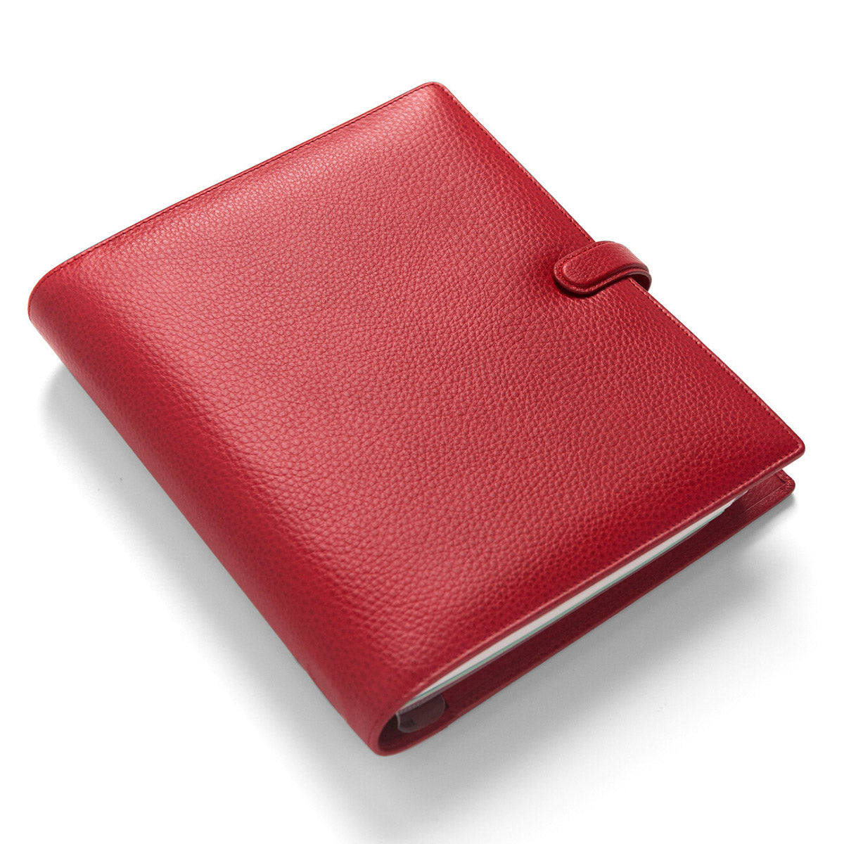 Filofax Organiser A5 Finsbury - Scarlet - Schuin op een witte achtergrond