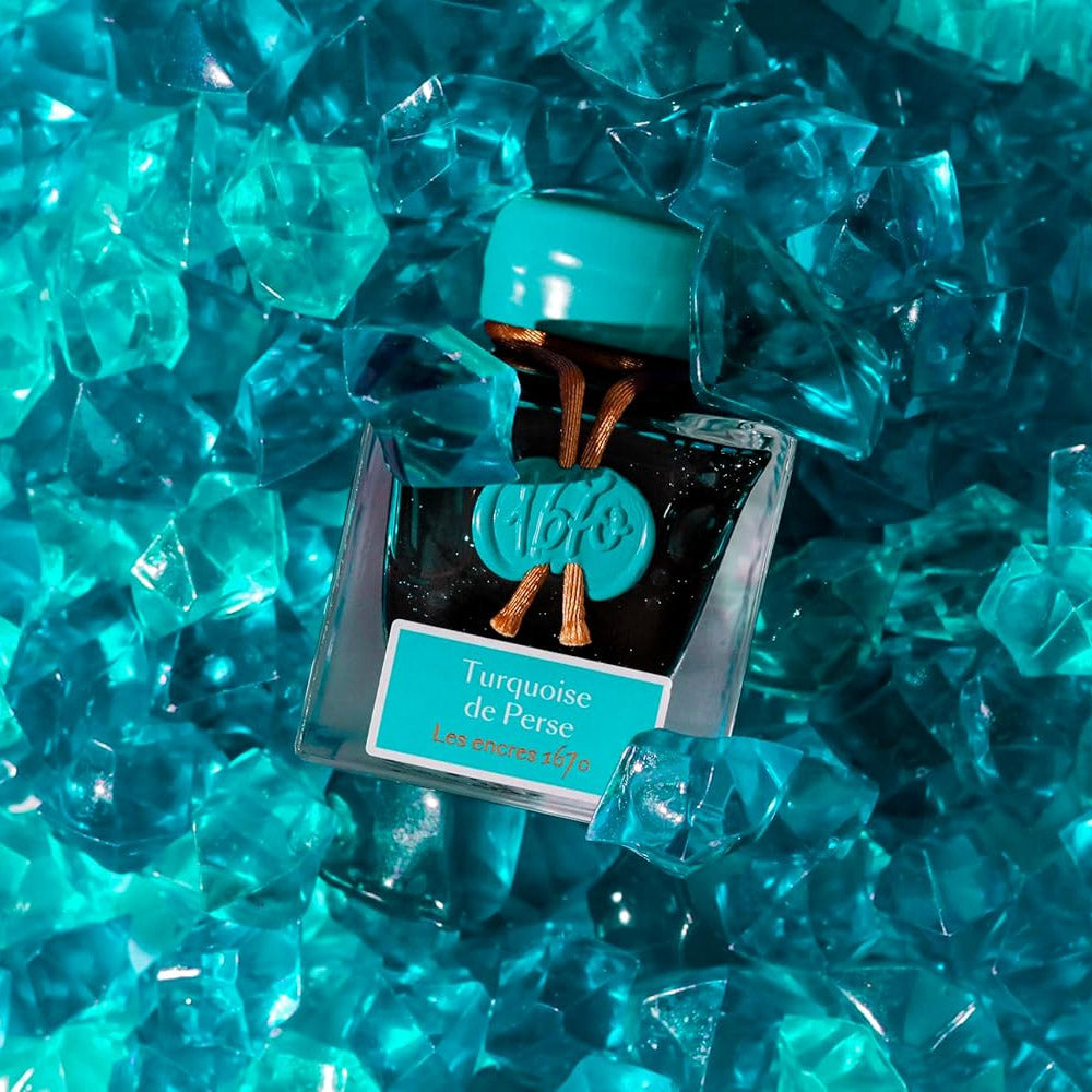 J. Herbin 1670 inktpot - Turquoise de Perse - sfeerfoto