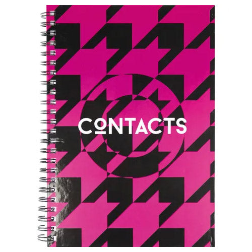 Kangaro Adresboek A5 - Zwart/Roze