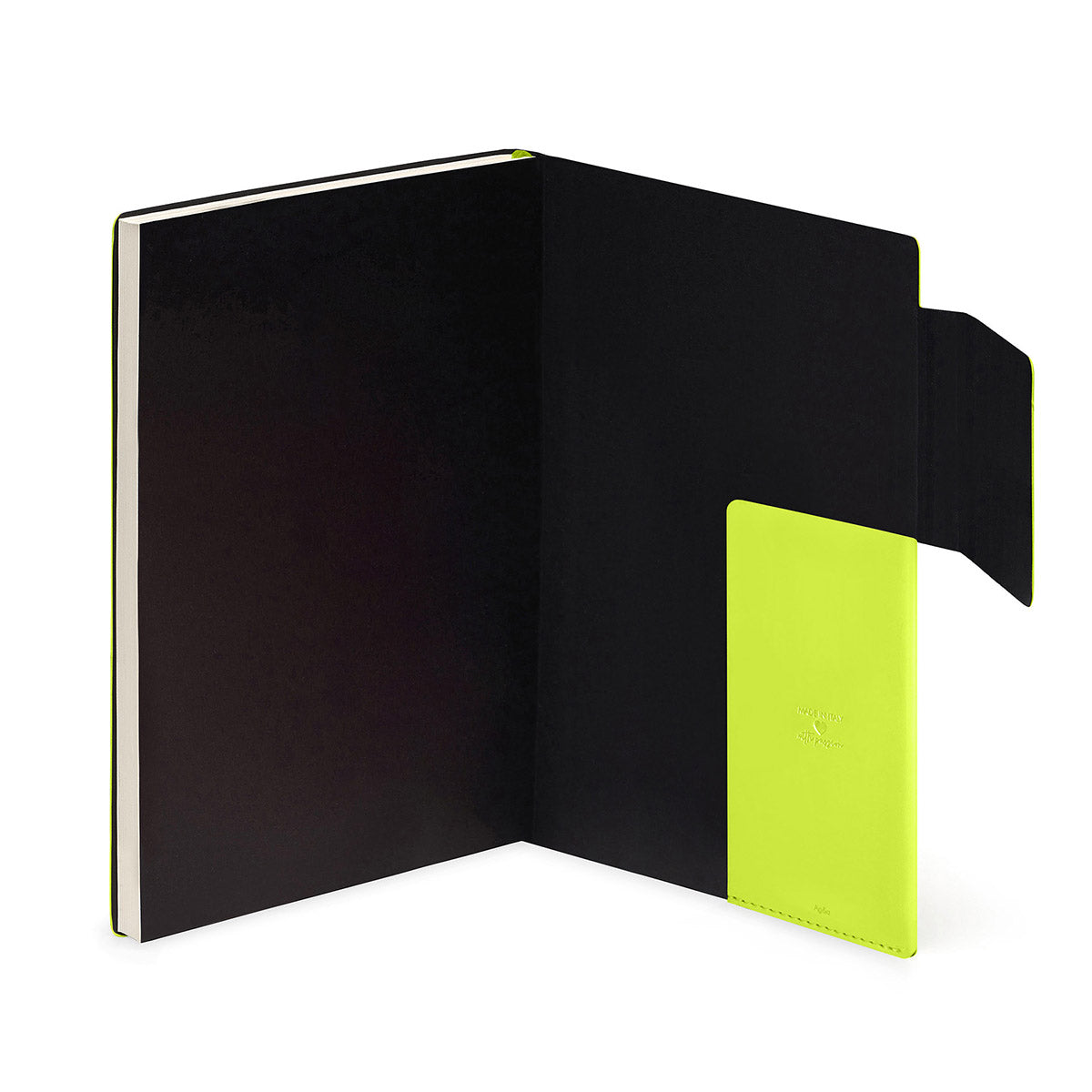Legami Agenda 2026 Large - Chartreuse - Detail van het vakje van de achterkant van de agenda