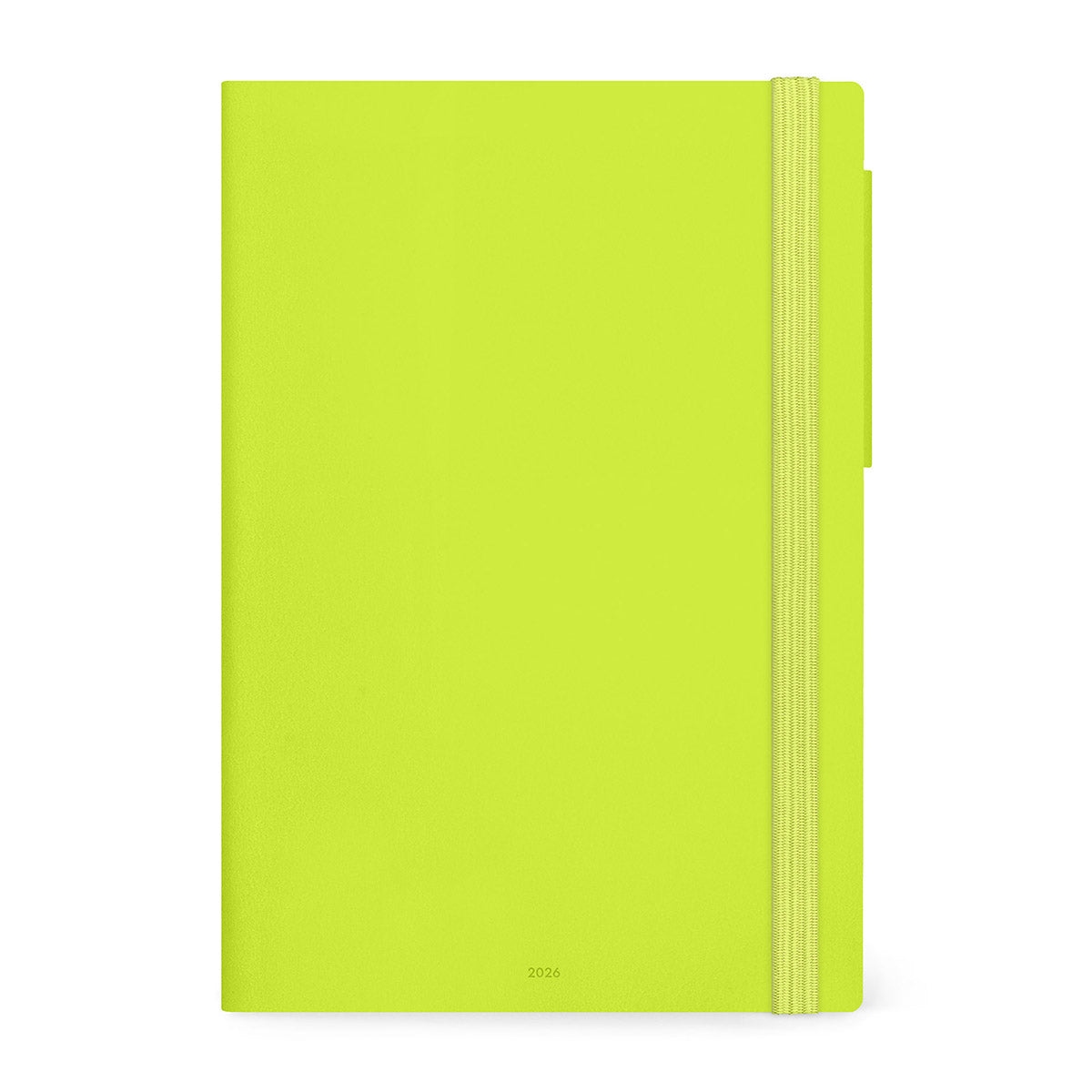 Legami Agenda 2026 Large - Chartreuse - Voorkant van de agenda op een witte achtergrond