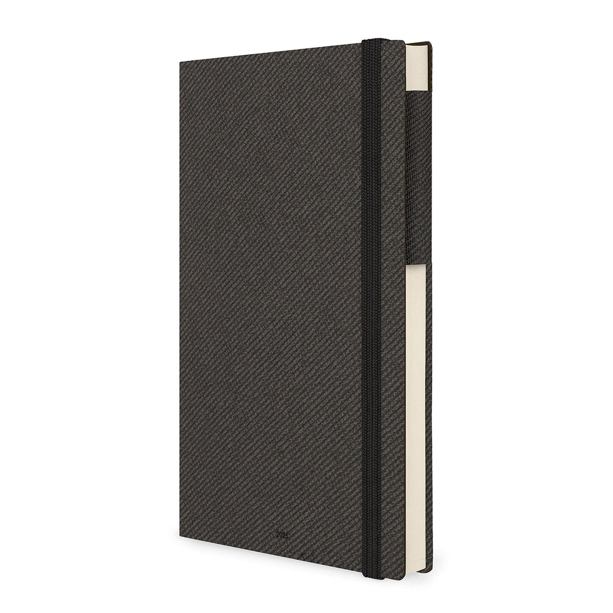 Legami Agenda 2026 Large - Deep Graphite - Voorkant Schuin van de agenda op een witte achtergrond