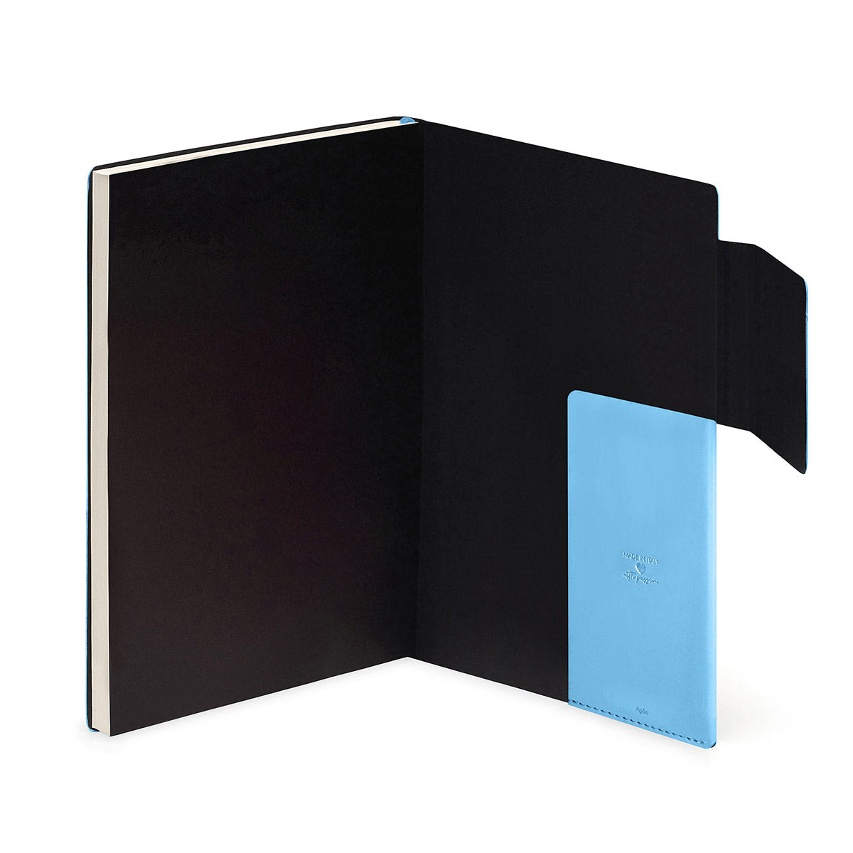 Legami Agenda 2026 Large - Retro Blue - Detail van het vakje achterin