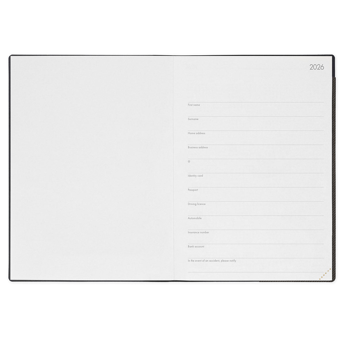 Legami Agenda 2026 Maxi - Deep Graphite