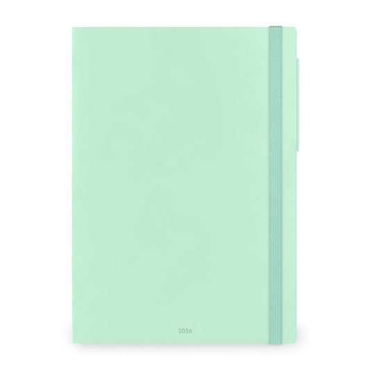 Legami Agenda 2026 Maxi - Pastel Mint - Voorkant op een witte achtergrond