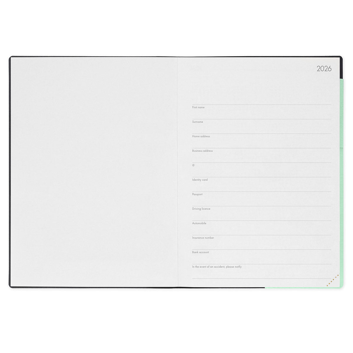 Legami Agenda 2026 Maxi - Pastel Mint