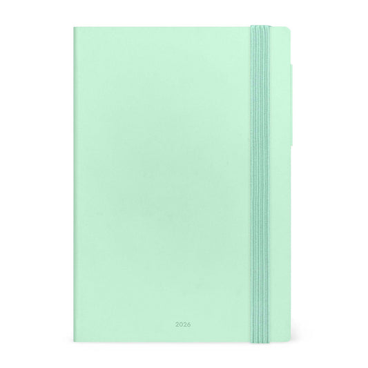 Legami Agenda 2026 Medium Week - Pastel Mint - Voorkant op een witte achtergrond