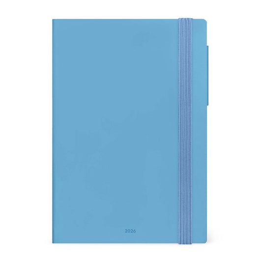 Legami Agenda 2026 Medium Week - Retro Blue - Voorkant op een witte achtergrond