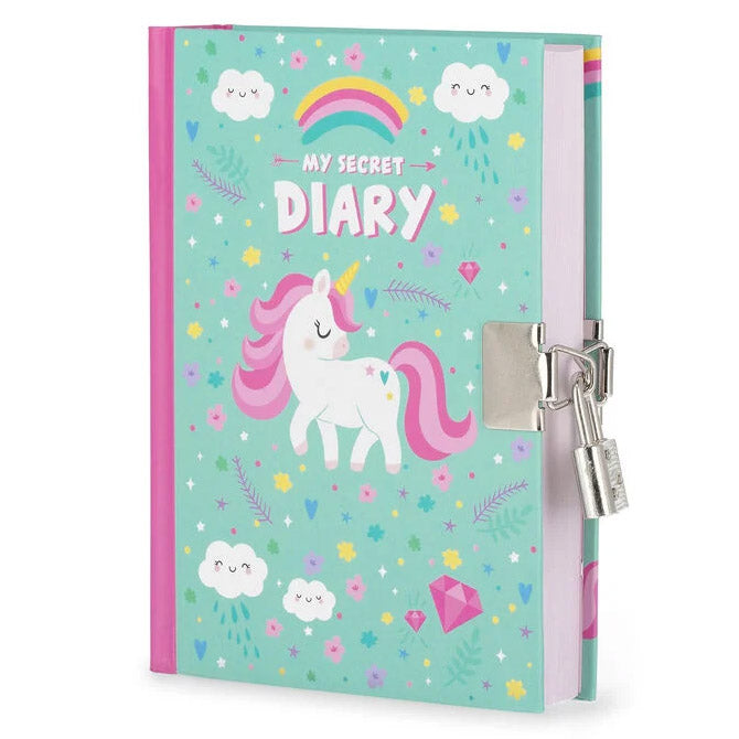Legami Dagboek My Secret Diary - Unicorn Voorkant Schuin gefotografeerd