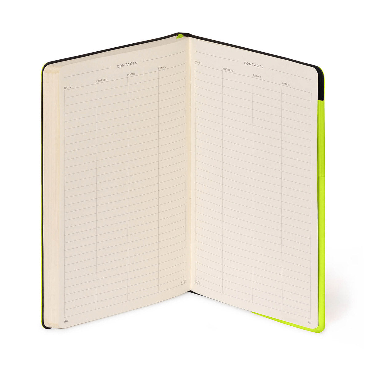 Legami My Notebook Chartreuse - Contactlijsten