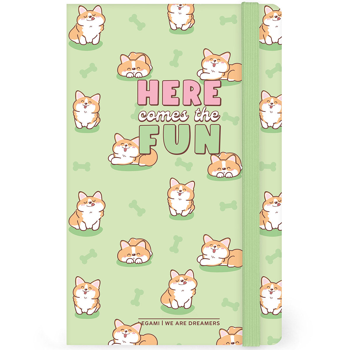 Legami Notitieboek Medium Corgi - Voorkant