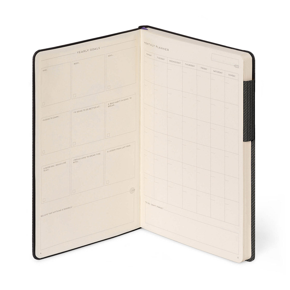 Legami My Notebook Deep Graphite - Goals