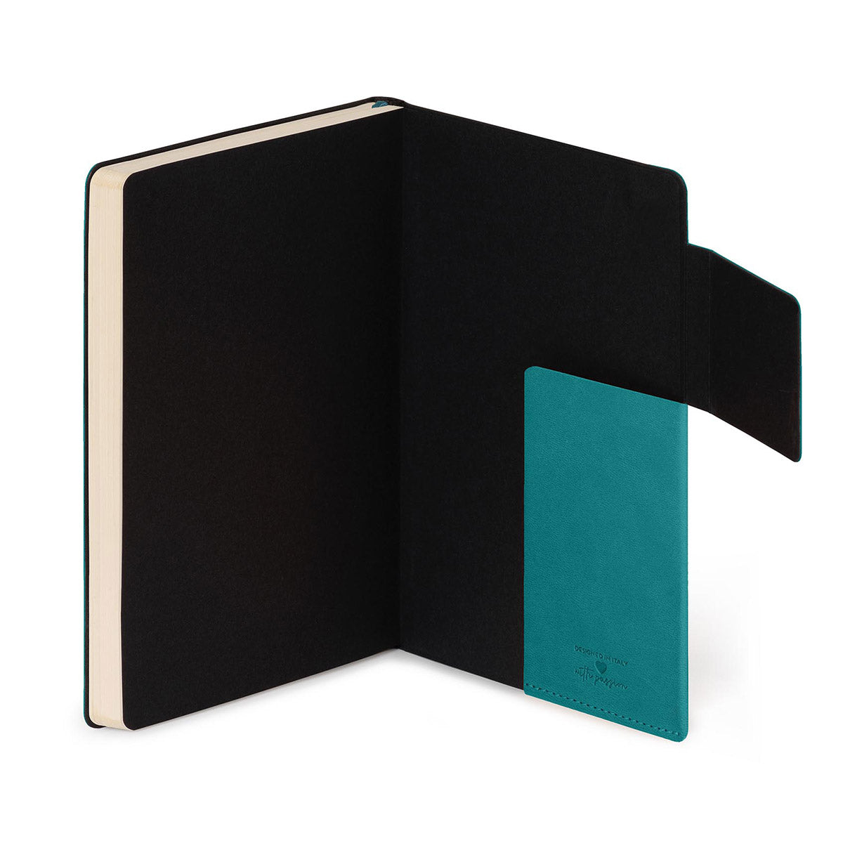 Legami My Notebook Medium Malachite Green - Vakje Achterin