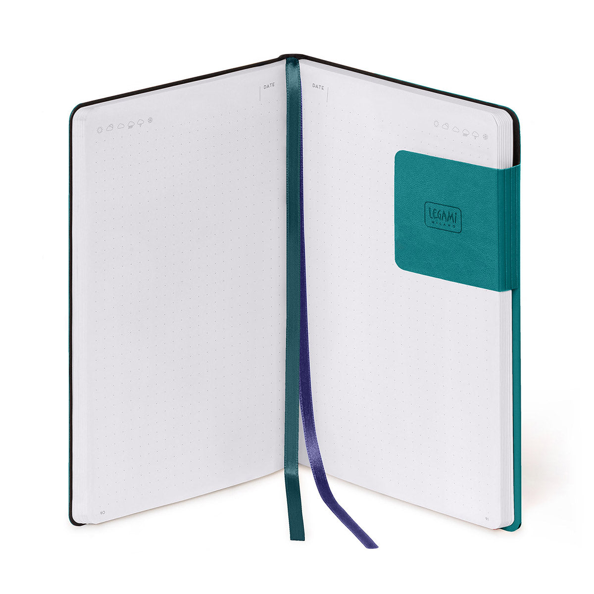Legami My Notebook Medium Malachite Green - Dotted Indeling