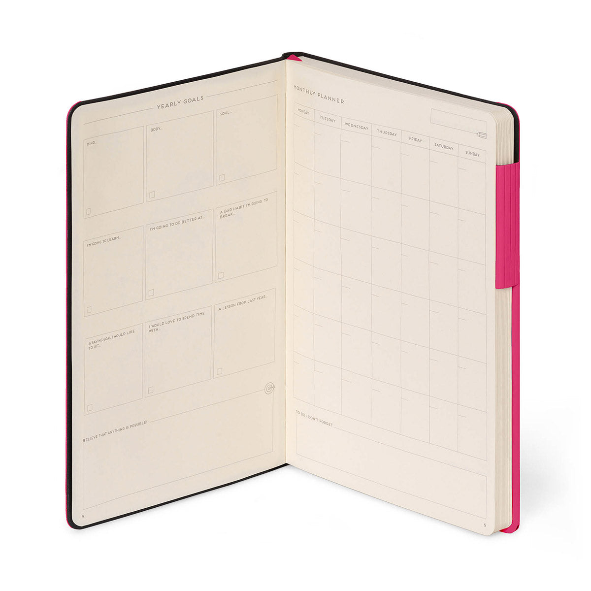 Legami My Notebook Raspberry - Goals