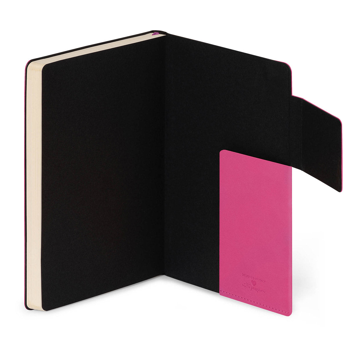 Legami My Notebook Raspberry - Vakje achterin
