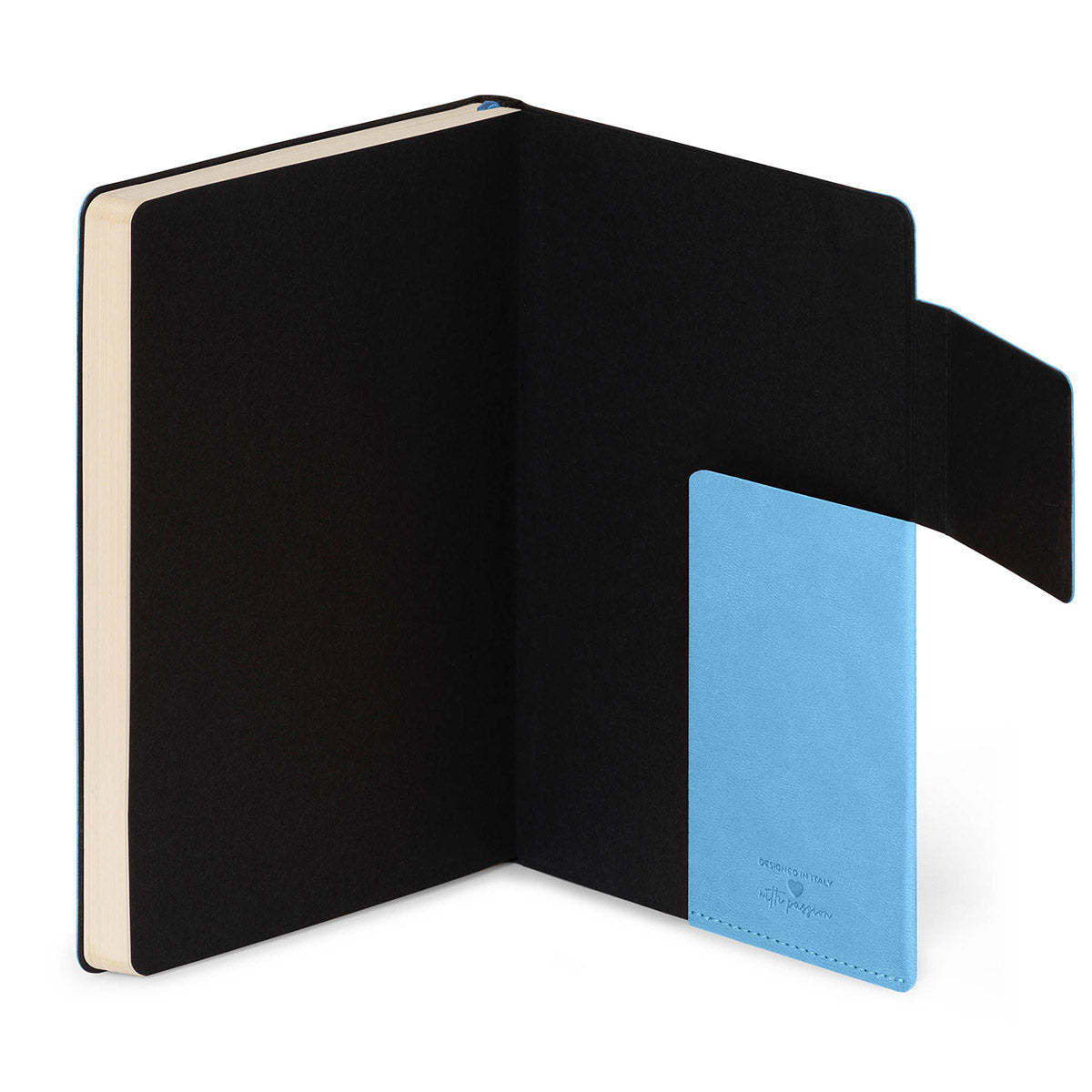 Legami My Notebook Retro Blue - Vakje achterin