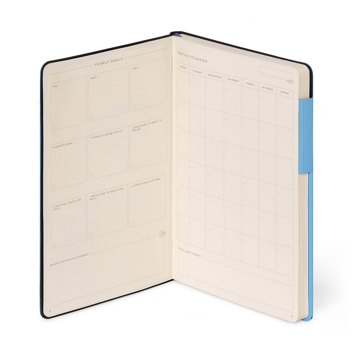 Legami My Notebook Retro Blue - Planningspagina