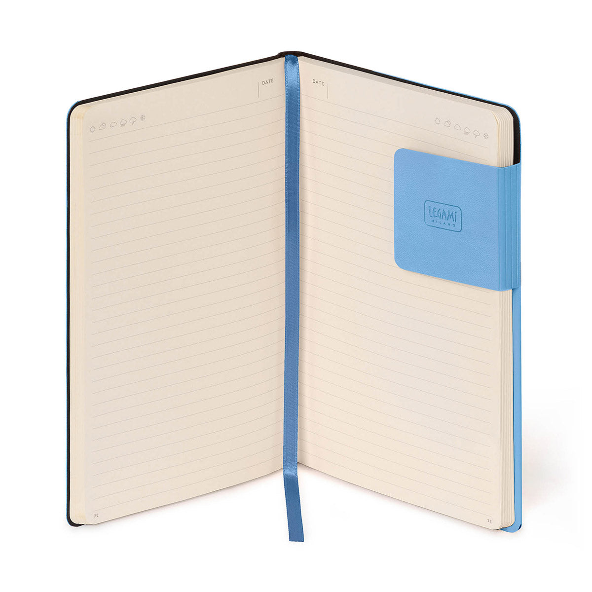 Legami My Notebook Retro Blue - Gelinieerde voorbeeldpagina