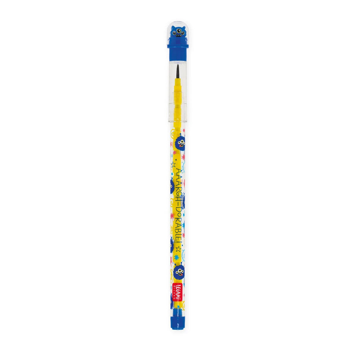 Legami Stapelpotlood met Gum - Monster