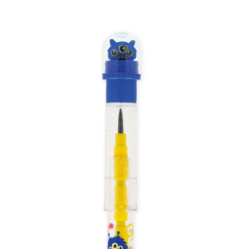 Legami Stapelpotlood met Gum - Monster