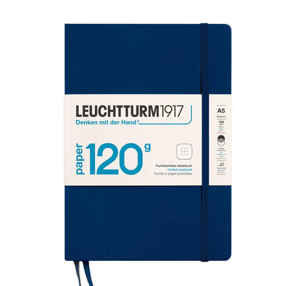 Leuchtturm1917 Medium A5 Notitieboek Navy 120g - Dotted - 24Papershop