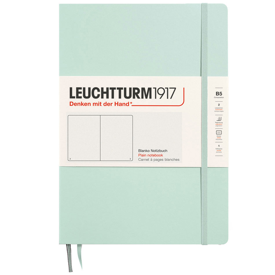Leuchtturm1917 Composition B5 Notitieboek Mint Green - Blanco