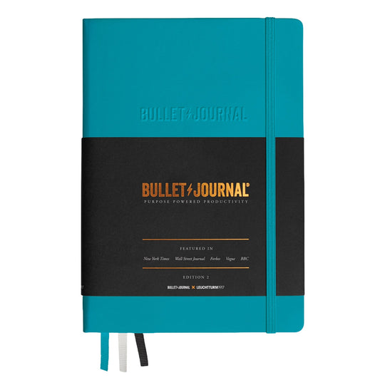 Leuchtturm1917 Bullet Journal Edition 2.0 - Turquoise25 - Voorkant op een witte achtergrond