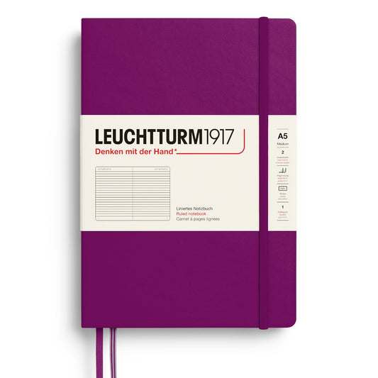 Leuchtturm1917 Medium A5 Notitieboek Burgundy - Gelinieerd