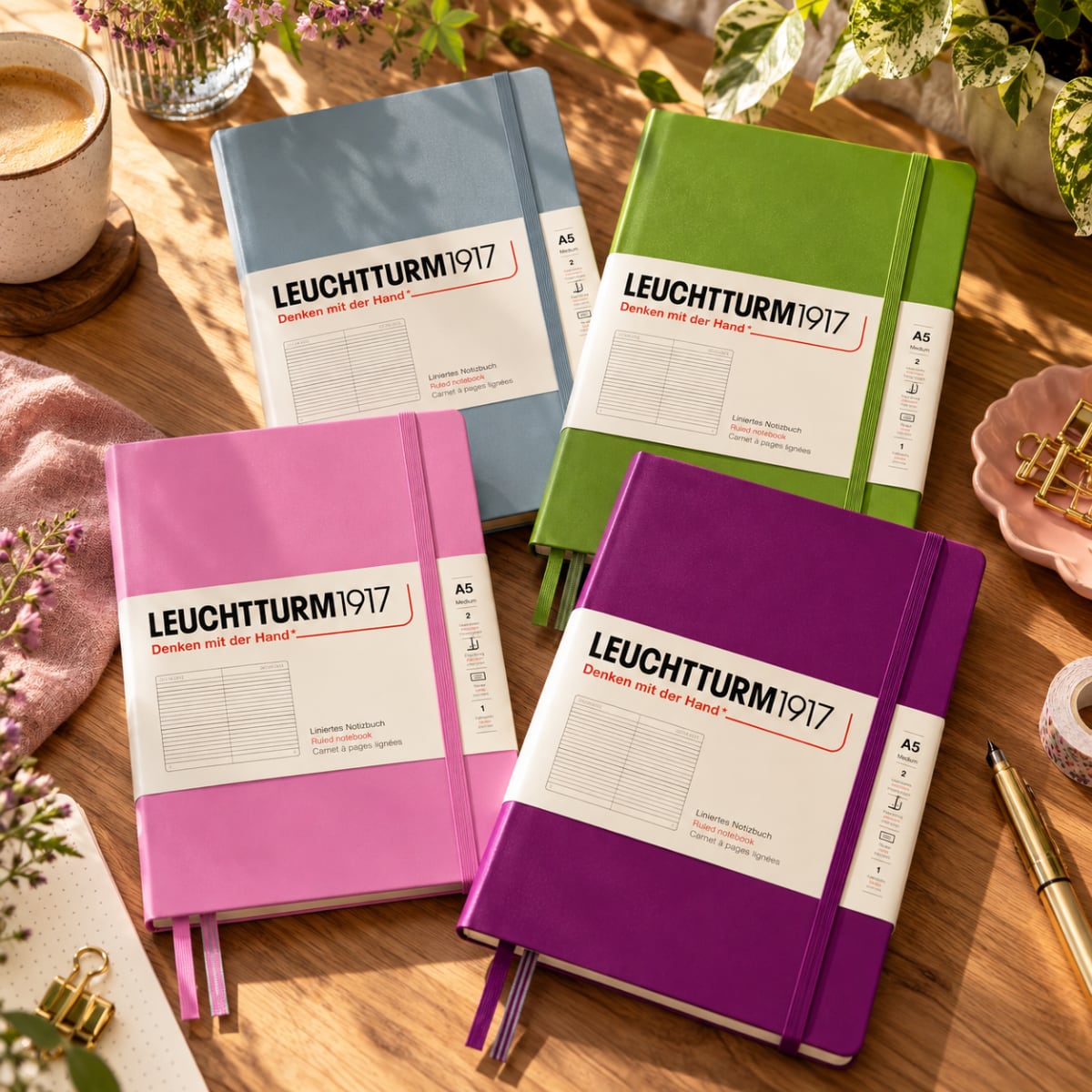 Leuchtturm1917 Medium A5 Notitieboek - Colors 2026 - Sfeerfoto