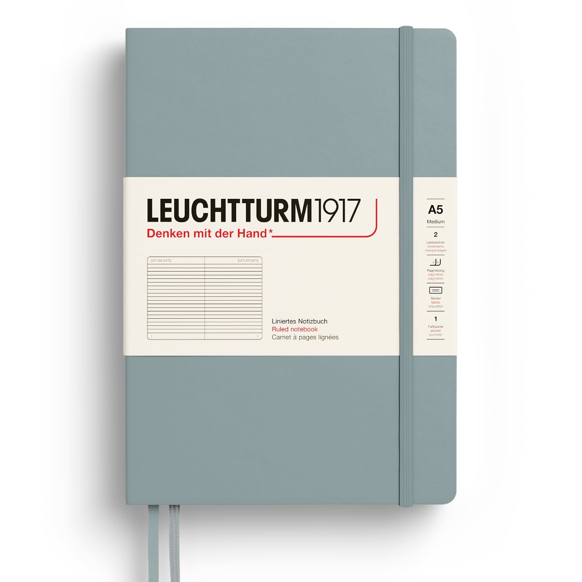 Leuchtturm1917 Medium A5 Notitieboek Dove - Gelinieerd