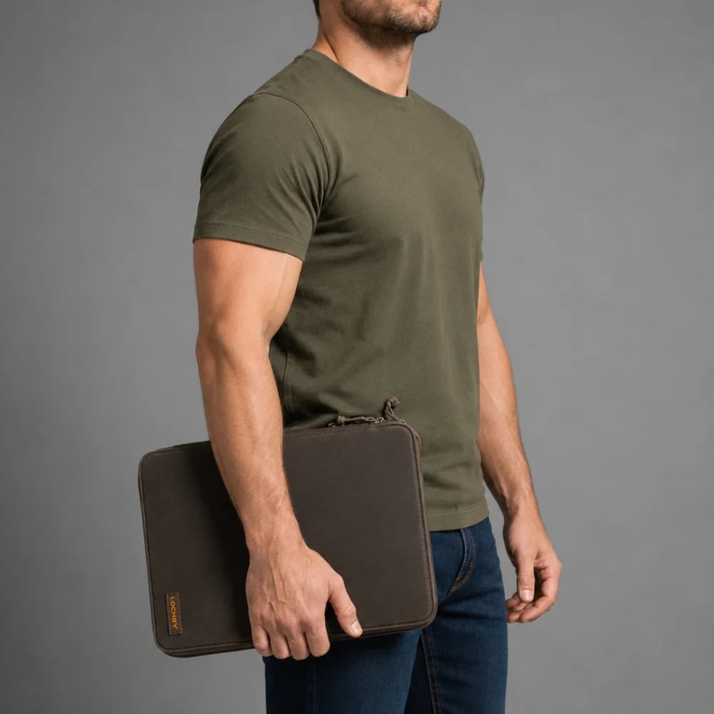 Lochby Daily Folio A4 - Brown - Grootte