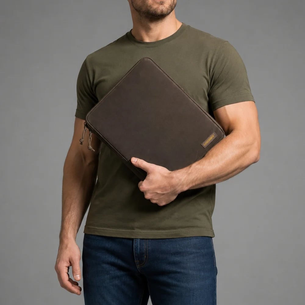 Lochby Daily Folio A4 - Brown - Grootte